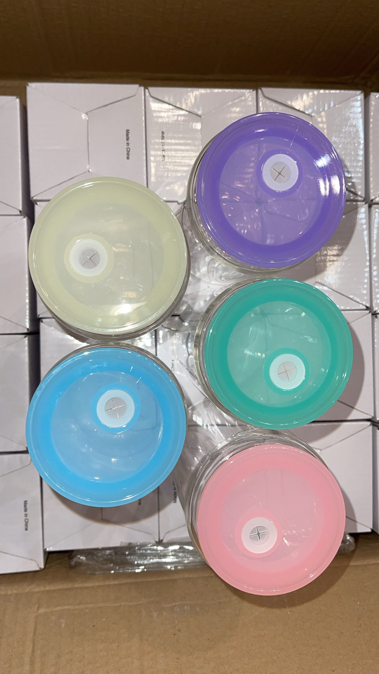 *BLANK* Glass cup with Jelly lids