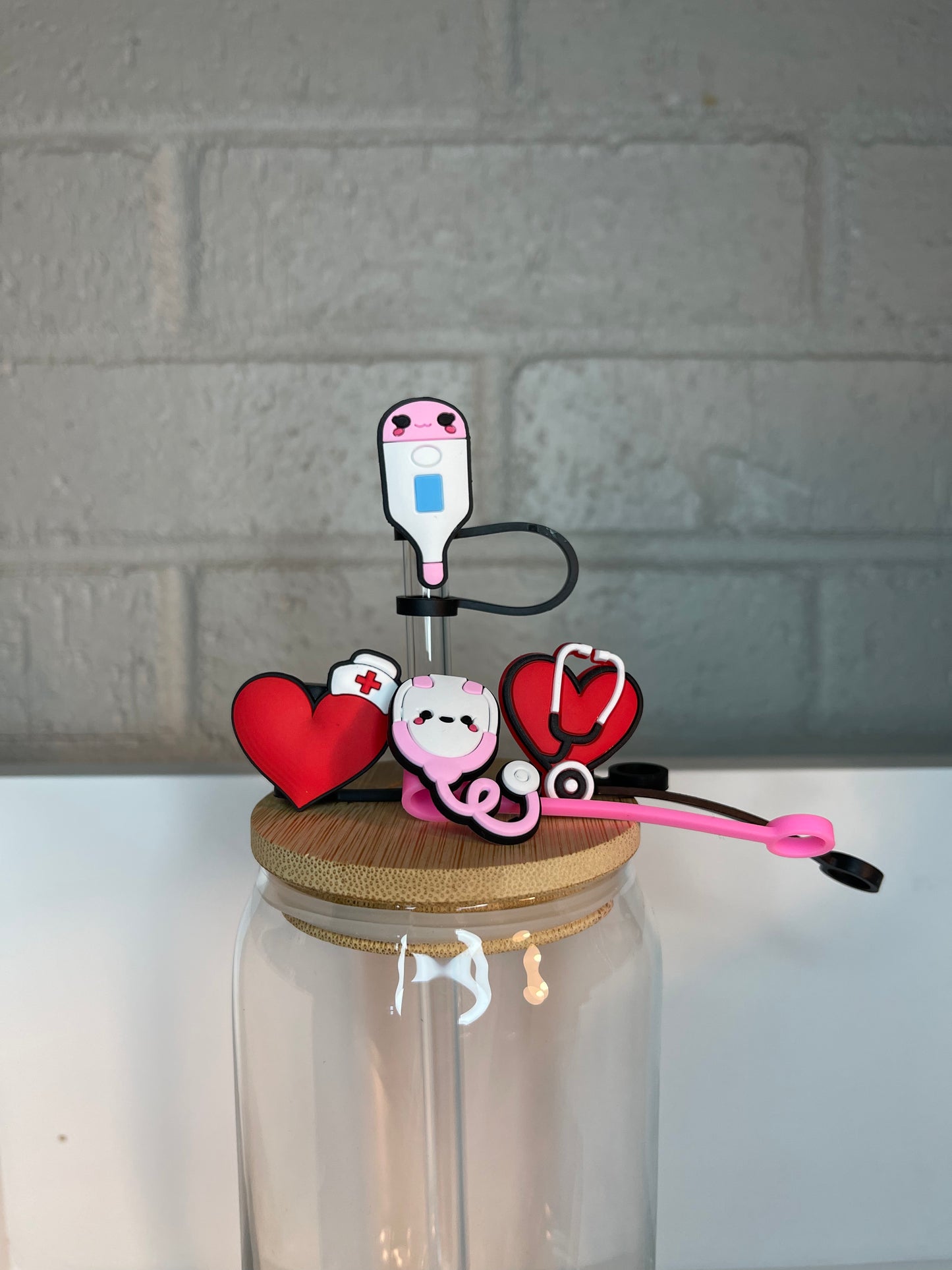 Nurse straw toppers