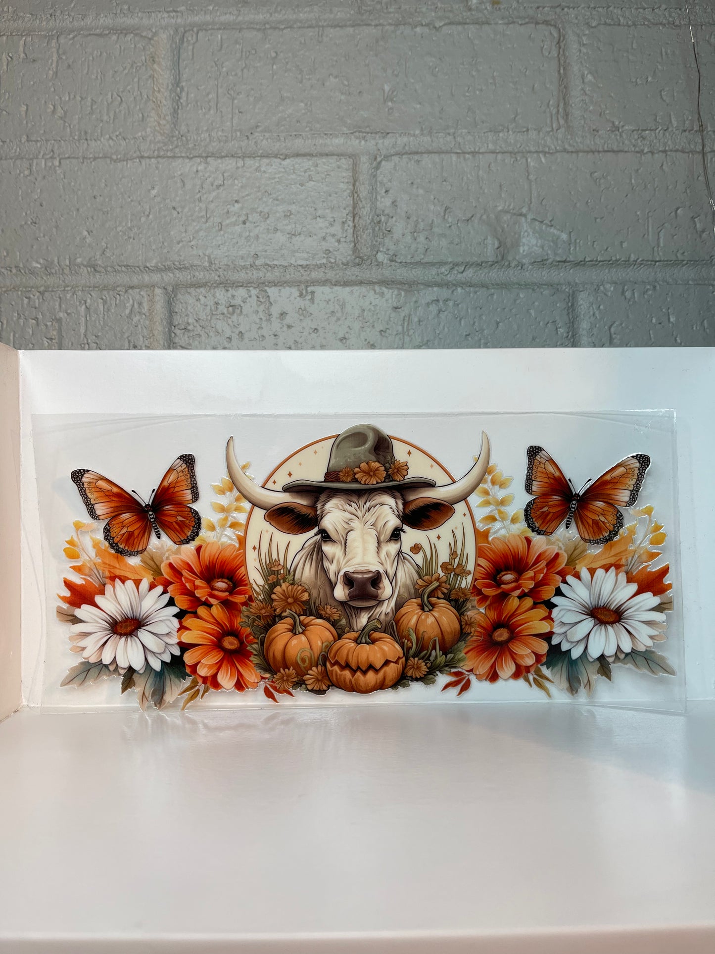 Cow and flowers wrap