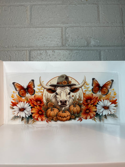 Cow and flowers wrap