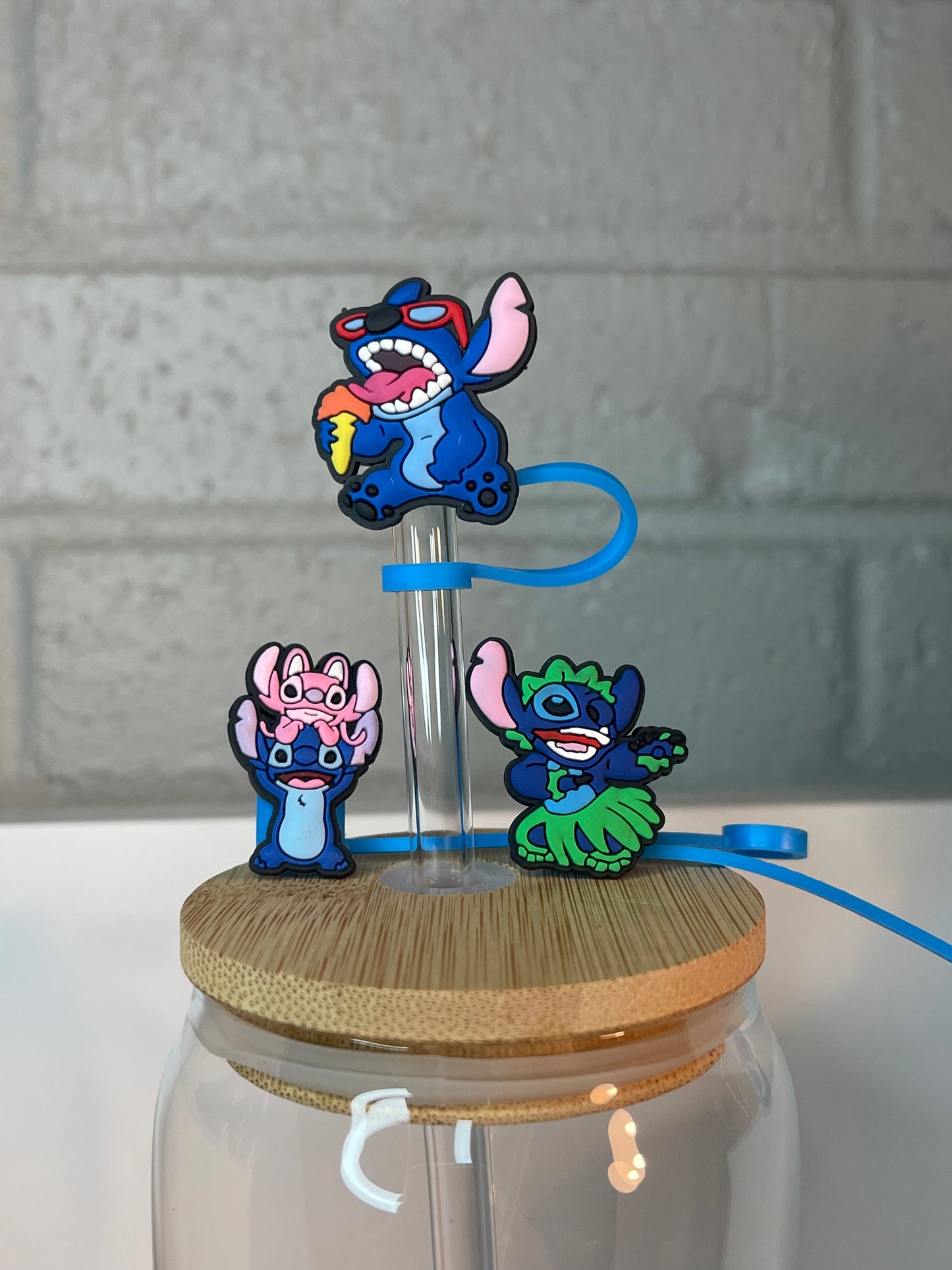 Stitch straw toppers