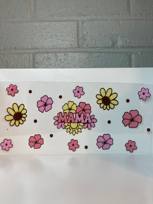 Mama with flowers wrap