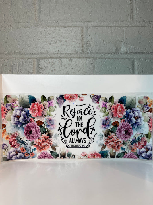 Rejoice in the Lord wrap
