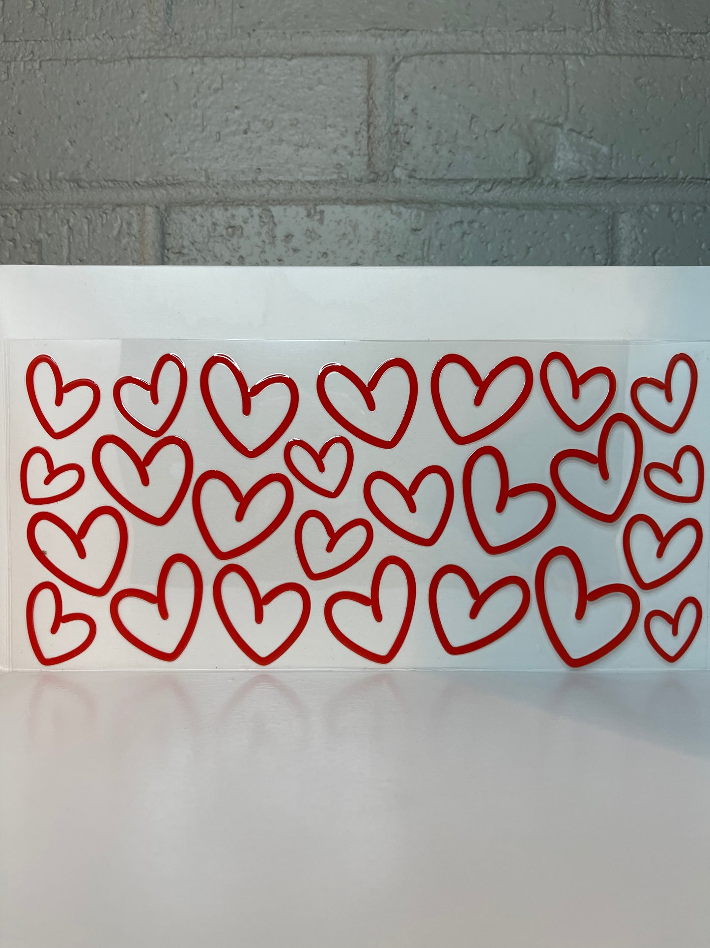 Red heart wrap