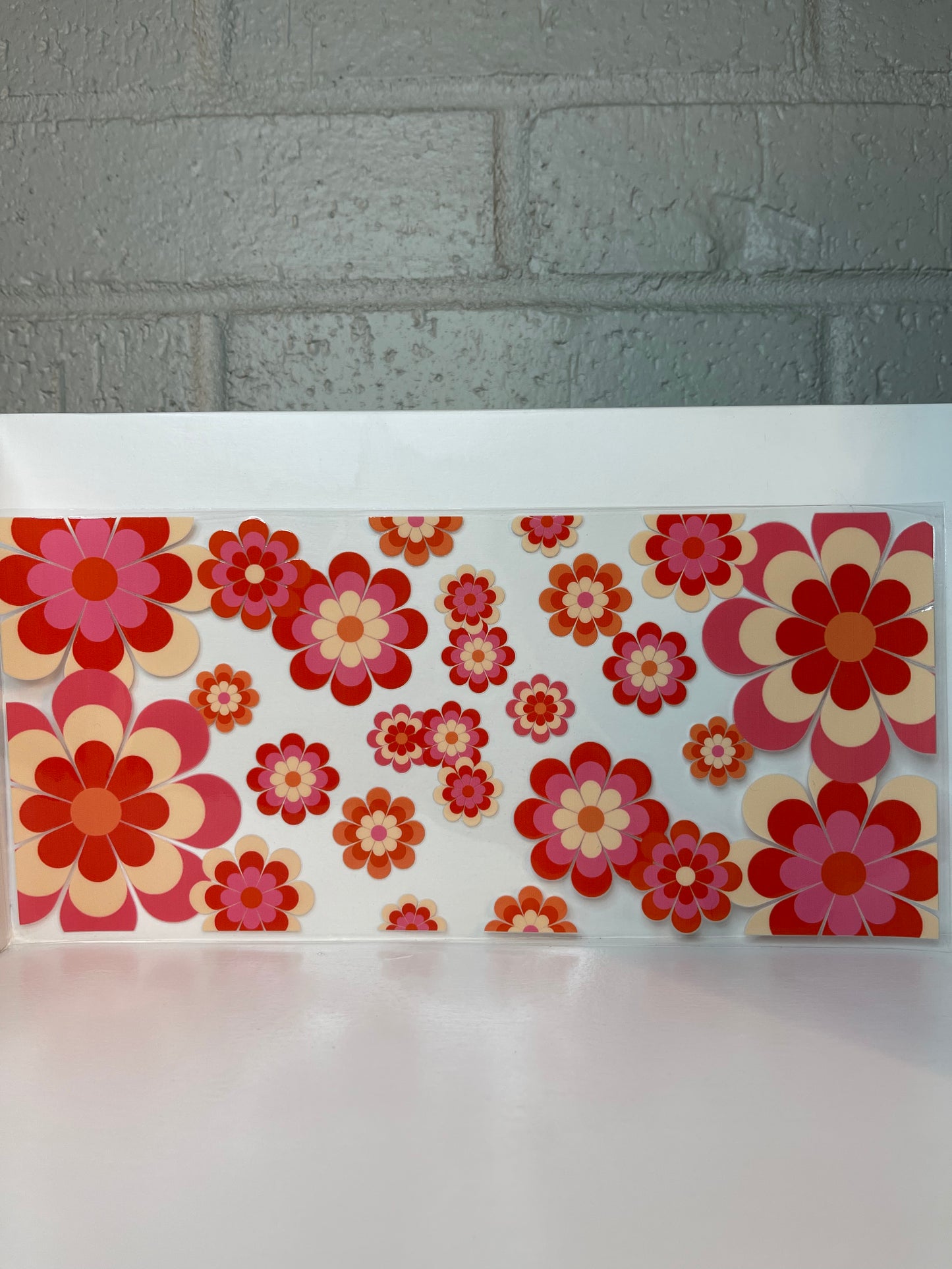 Retro flowers wrap