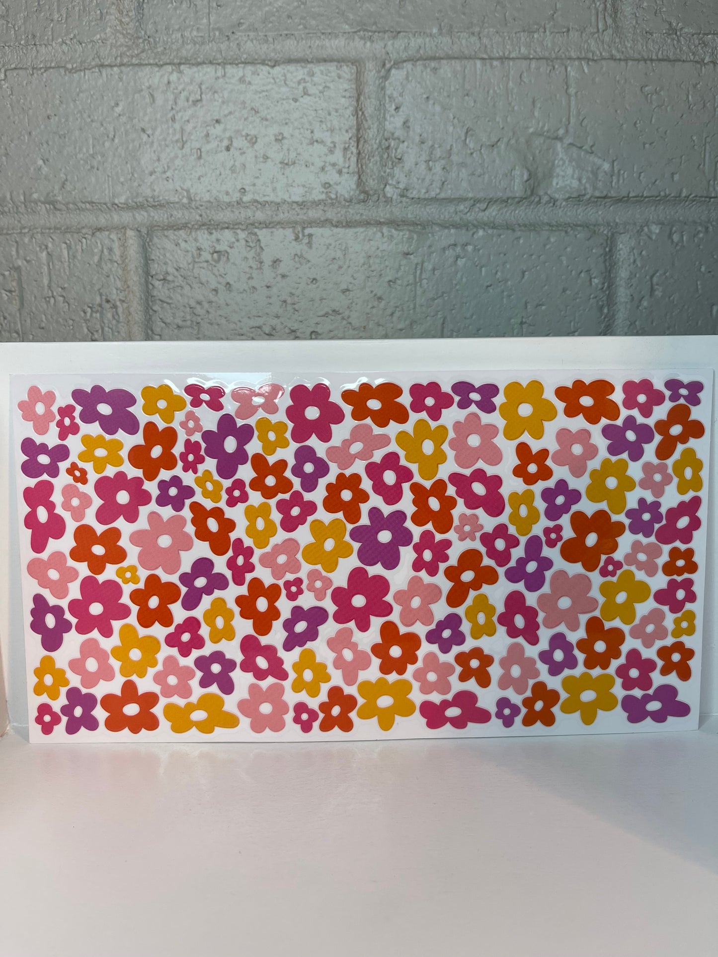 Colorful flowers wrap