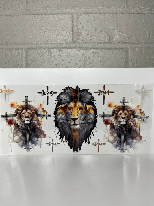 Lion and cross wrap