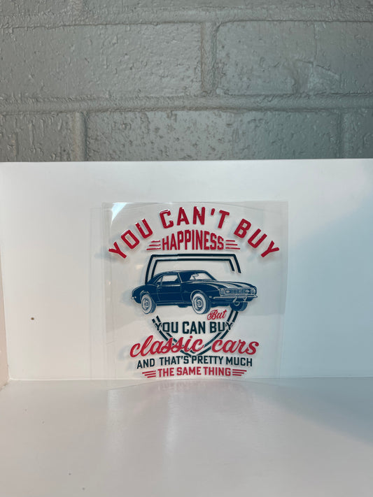 You can't buy happiness decal