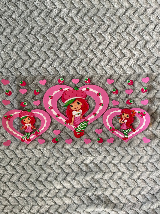 Strawberry shortcake and hearts wrap