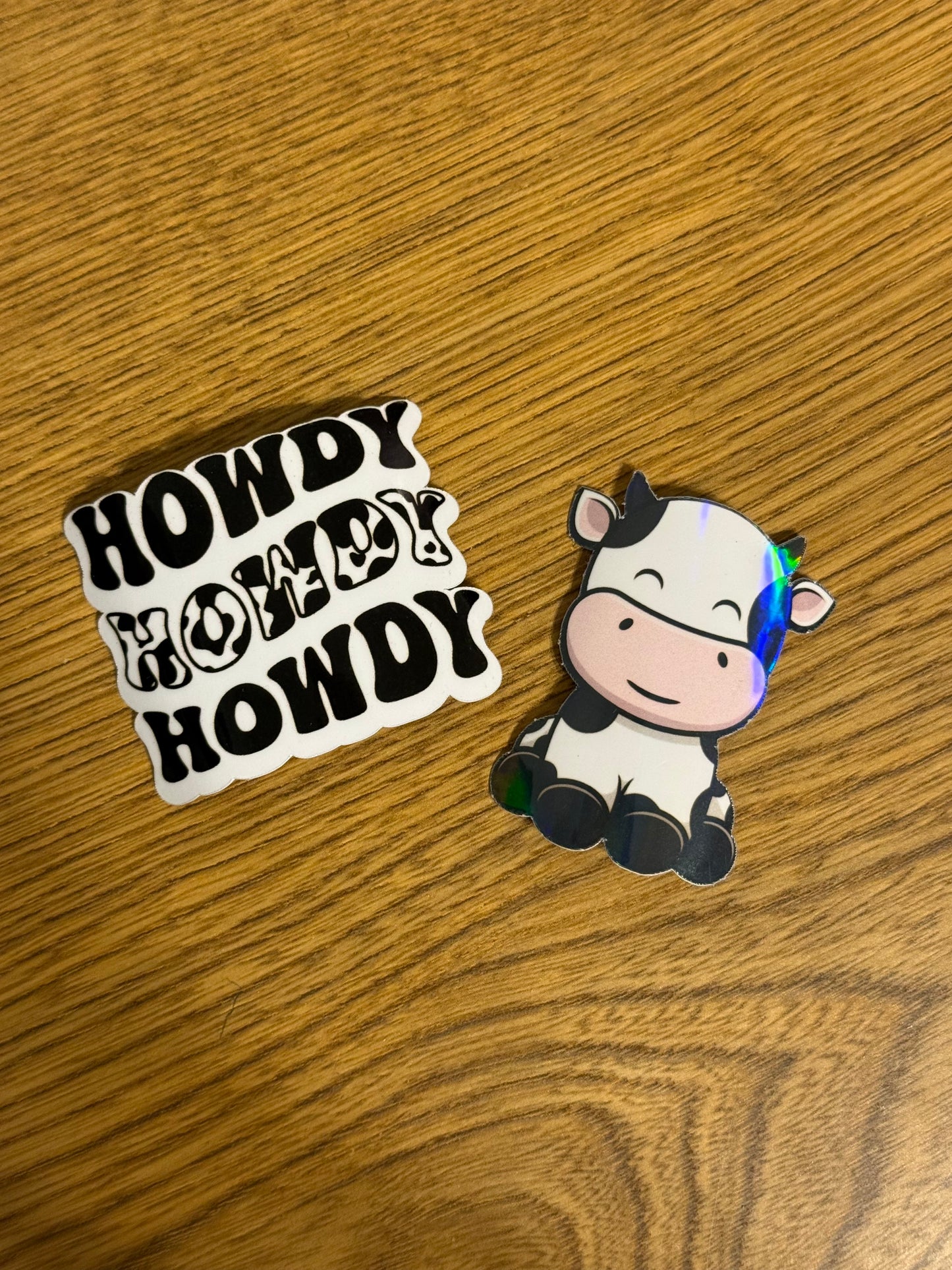 HOWDY COW STICKER PACK - 2 PACK