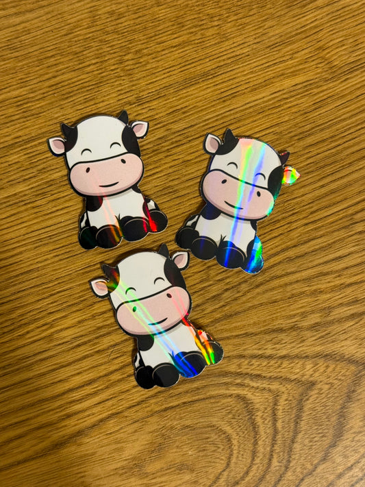 CUTE COW STICKER
