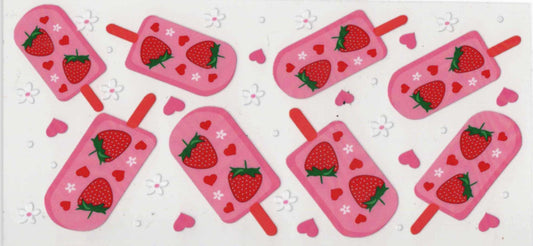 Strawberry popsicles